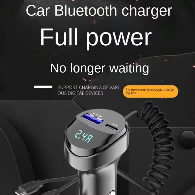CARGADOR RAPIDO 3 EN 1 CELULAR LIGHTNING TIPO-C MICRO USB NEGRO | 3-IN-1 FAST CHARGER PHONE LIGHTNING TYPE-C MICRO USB BLACK