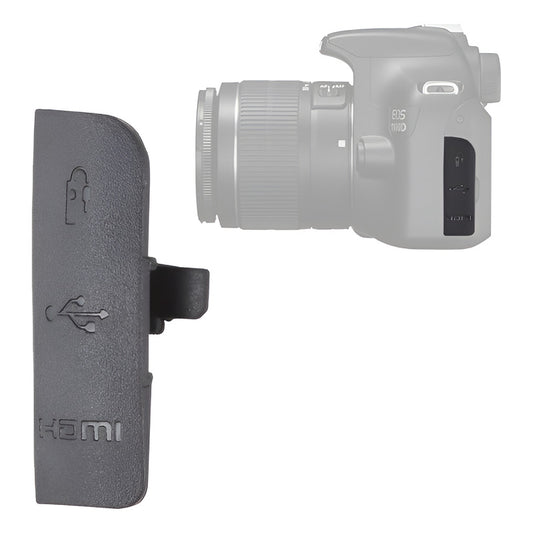 CUBIERTA TAPA COBERTOR GOMA CAUCHO CONEXIONES CANON 1100D NEGRO | RUBBER PORT COVER CAP FOR CANON 1100D BLACK