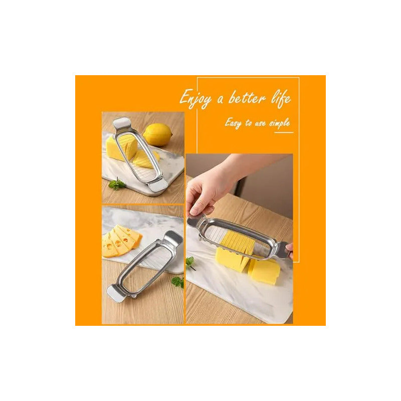 CORTADOR QUESO MANTEQUILLA TOFU PROFESIONAL COCINA PLATEADO