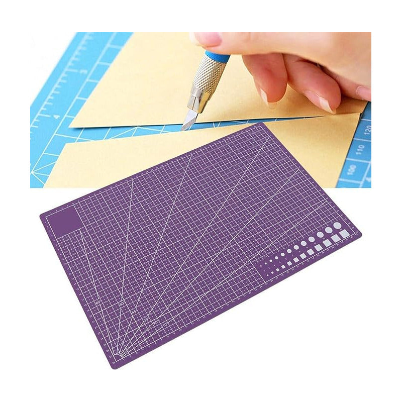 TAPETE ALFOMBRILLA CORTE A3 BISUTERIA PAPEL MANUALIDADES VIOLETA OSCURO