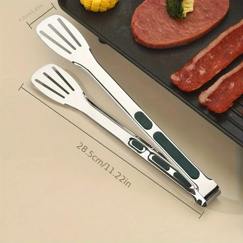 PINZA ACERO INOXIDABLE MULTIUSOS COCINA 28CMS RESTAURANTE PLATEADO