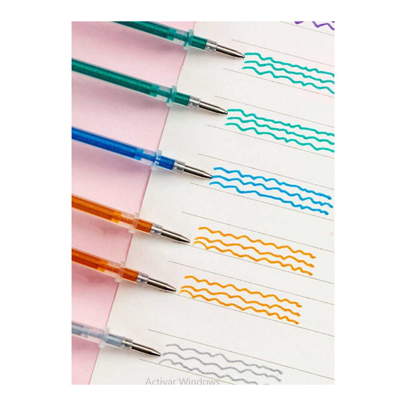 12X MINA REPUESTO RESALTADOR METÁLICO ARTISTICO HC6407-12