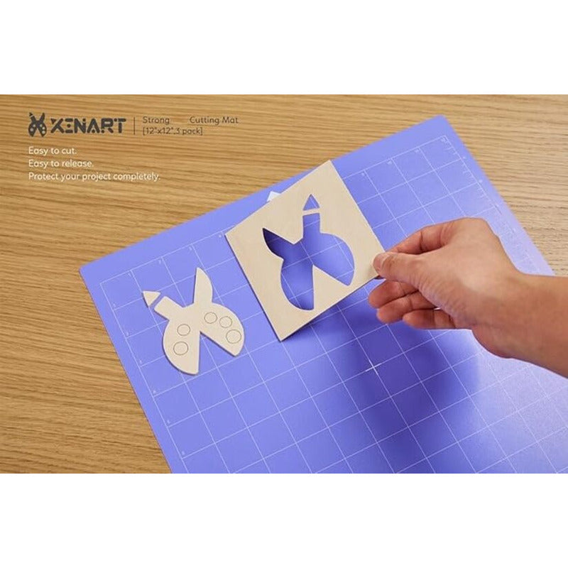 TAPETE CORTE 12 PULGADAS STRONG GRIP CAMEO 4 VIOLETA OSCURO