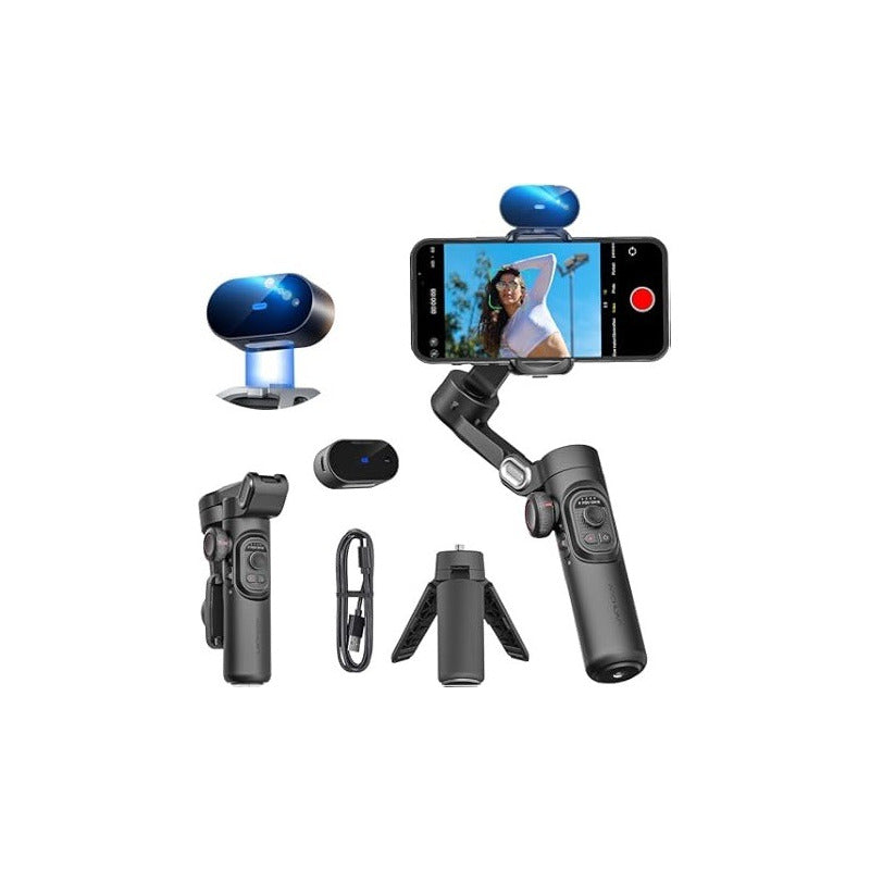GIMBAL AOCHUAN SMART XE SEGUIMIENTO AI 3 EJES CELULAR NEGRO