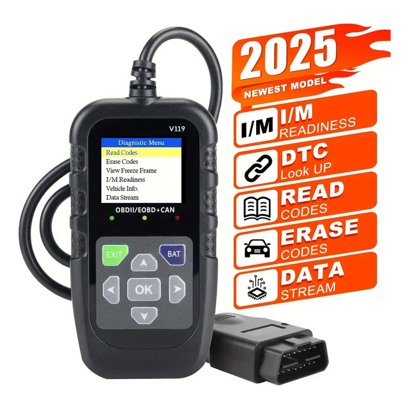 ESCÁNER OBD2 AUTO VEHÍCULO LECTOR CÓDIGOS MOTOR DIAGNÓSTICO