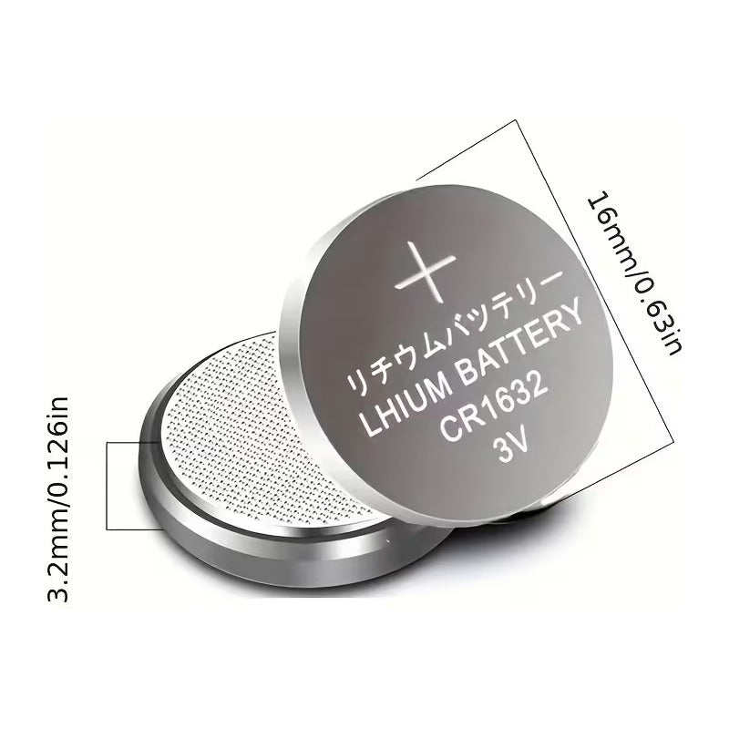 2X PILA BATERÍA BOTÓN CR1632 LITIO 3V ECR1632 BR1632 LM1632