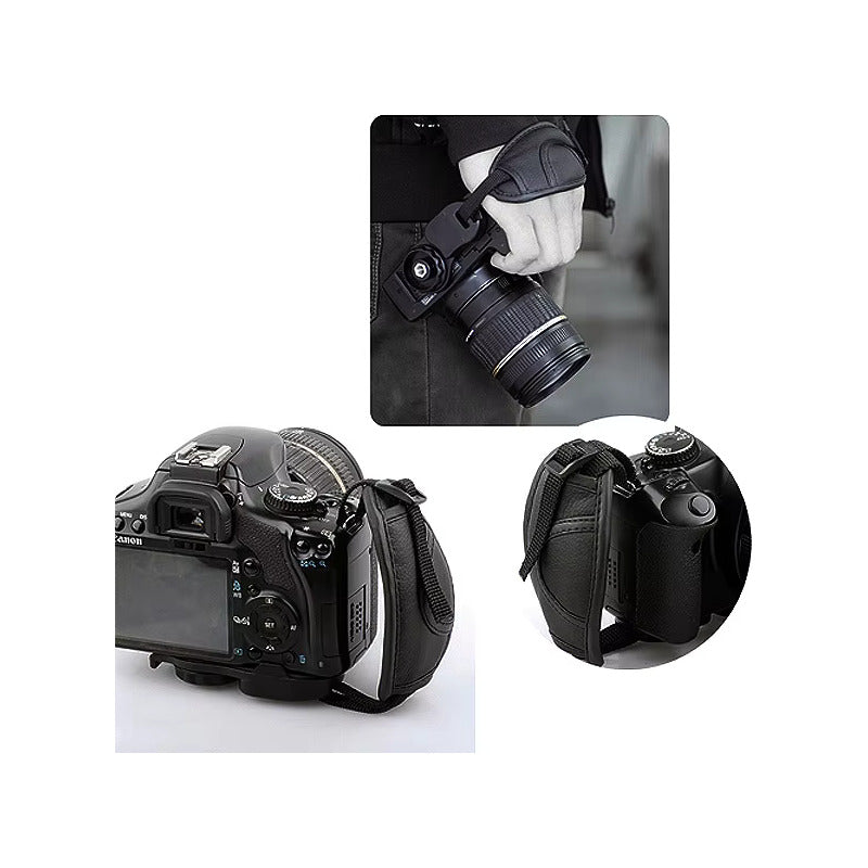 CORREA MANO AJUSTABLE CAMARA DSLR NIKON CANON SONY NEGRO CORREA MANO