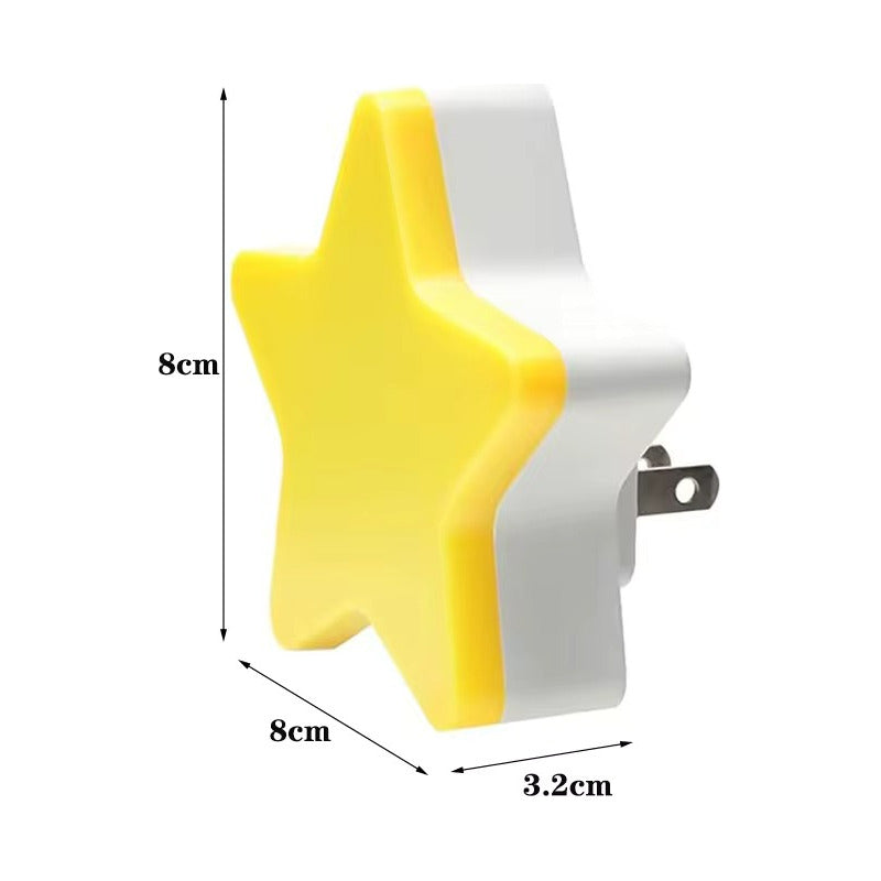 LUZ LED NOCTURNA NIÑOS SENSOR CONTROL PARED ALCOBA AMARILLO 110V AMARILLO