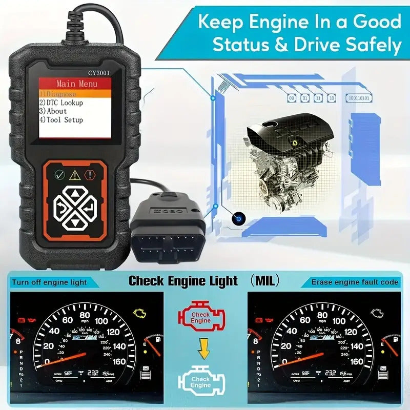 ESCÁNER OBD2 AUTO LECTOR CÓDIGOS MOTOR DIAGNÓSTICO CAN