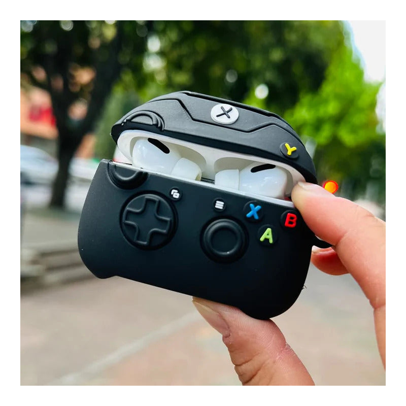 ESTUCHE AUDÍFONOS AIRPODS PRO TIPO CONTROL XBOX CLÁSICO MIXTO