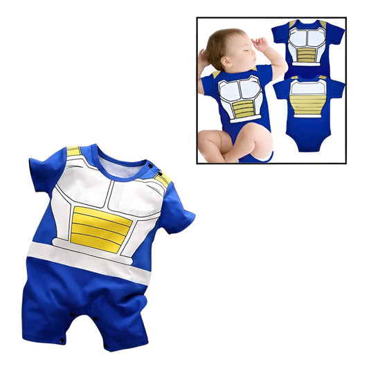 DISFRAZ BEBÉ VEGETA DRAGON BALL SAIYAJIN ROPA NIÑO AZUL MARINO 80-86