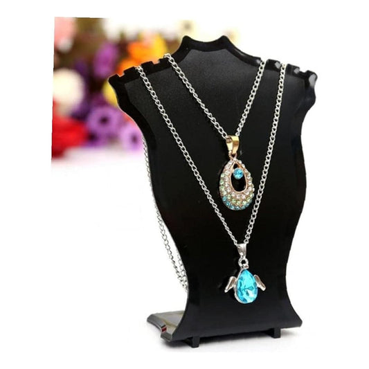 EXHIBIDOR COLLAR ARETES JOYAS PENDIENTES SOPORTE JOYERIA BLANCO