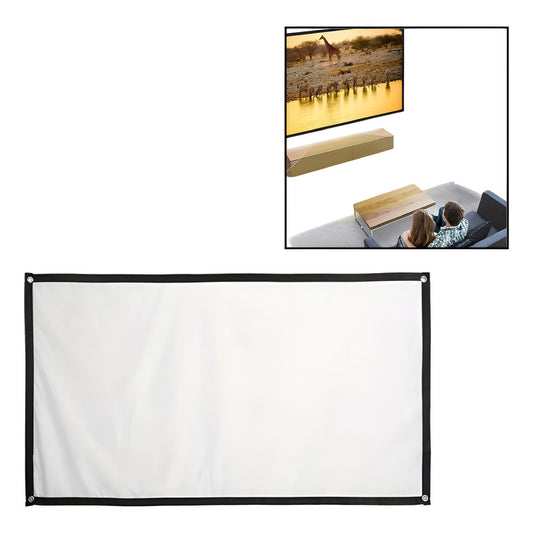 PANTALLA TELÓN PROYECTOR VIDEO BEAM PELICULA JUEGOS 130X75 | PROJECTOR SCREEN MOVIE GAMING VIDEO BEAM SCREEN 130X75
