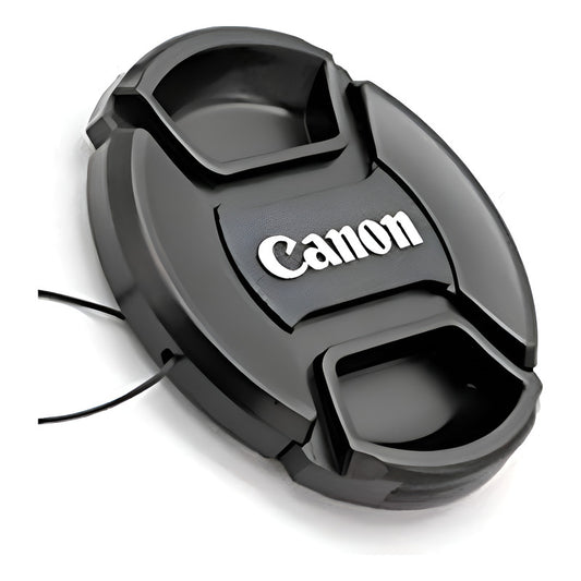 TAPA CANON LENTE FRONTAL+CUERDA Ø55MM CAMARA FOTO VIDEO NEGRO | CANON FRONT LENS CAP + STRING Ø55MM PHOTO VIDEO CAMERA BLACK