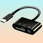 ADAPTADOR LECTOR TARJETAS OTG TIPO C - MICRO SD/TF USB 3.0 NEGRO | OTG CARD READER ADAPTER TYPE C - MICRO SD/TF USB 3.0 BLACK
