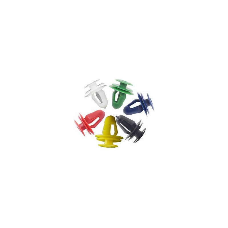 10X PIN CLIP PLÁSTICO MIXTO AJUSTE REMACHE CARRO TABLERO MIXTO