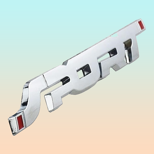 EMBLEMA CARRO SPORT 3D METAL ADHESIVO INSIGNIA LUJO VEHÍCULO