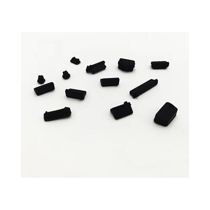 16 UND TAPÓN ANTIPOLVO PORTÁTIL PC USB HDMI VGA TIPO C NEGRO | 16 PCS PORTABLE PC DUST PLUG USB HDMI VGA TYPE C BLACK
