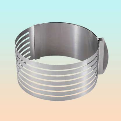 CORTADOR PASTEL ACERO INOXIDABLE 6 CAPAS AJUSTABLE REPOSTERI PLATEADO