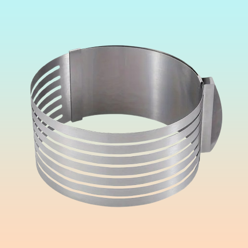 CORTADOR PASTEL ACERO INOXIDABLE 6 CAPAS AJUSTABLE REPOSTERI PLATEADO