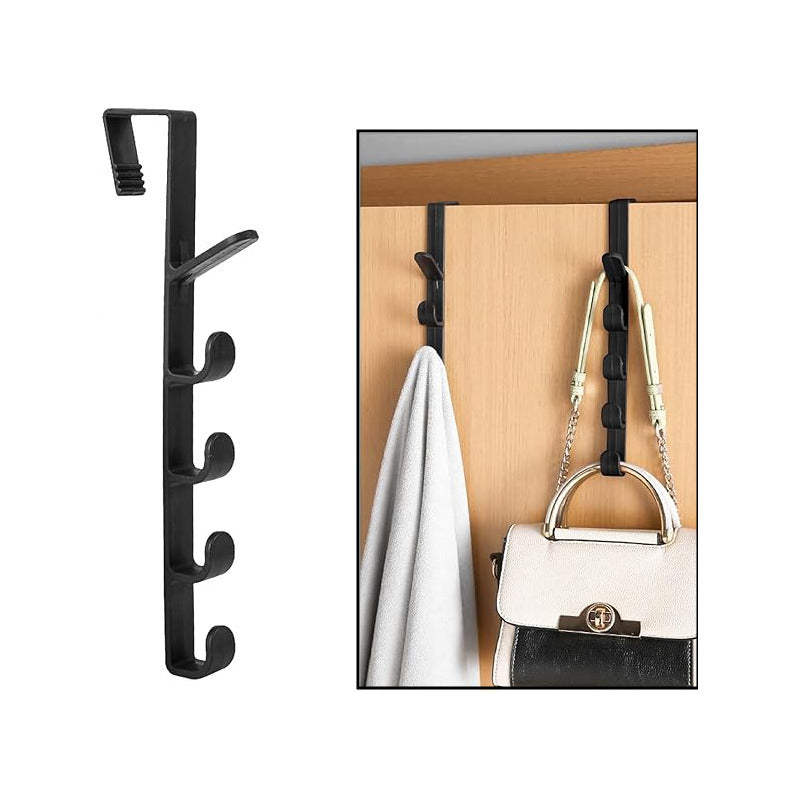 1X ORGANIZADOR GANCHO PERCHERO PUERTA NEGRO | 1X DOOR HOOK ORGANIZER HANGER BLACK
