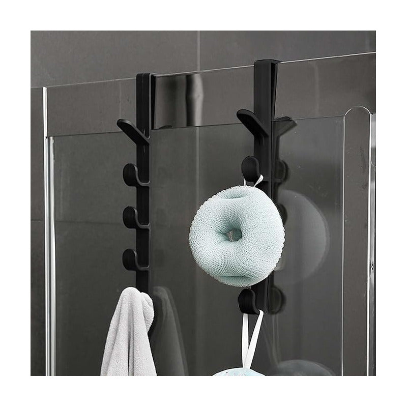 1X ORGANIZADOR GANCHO PERCHERO PUERTA NEGRO | 1X DOOR HOOK ORGANIZER HANGER BLACK
