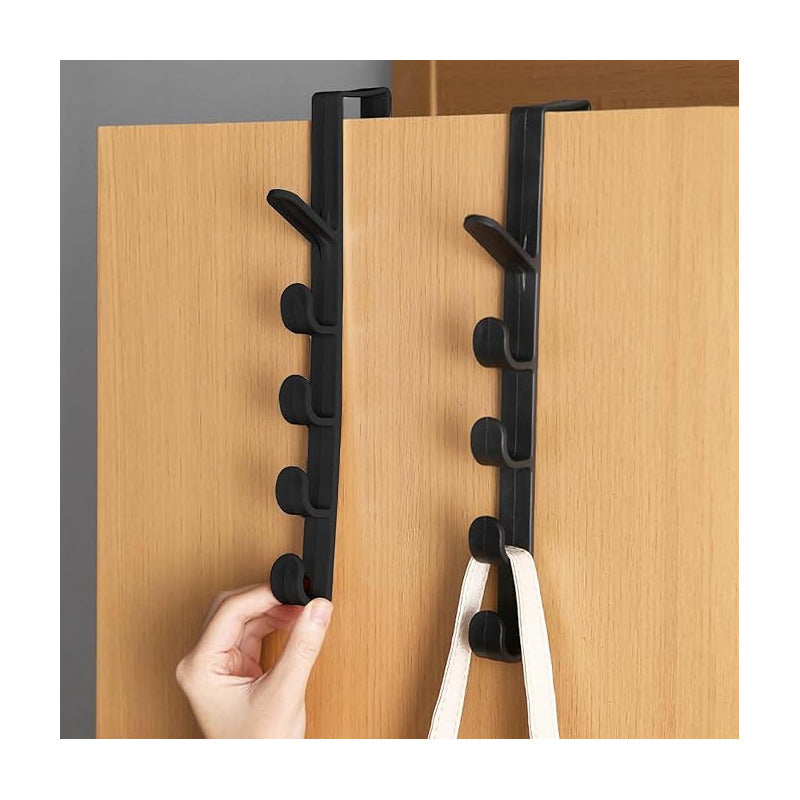 1X ORGANIZADOR GANCHO PERCHERO PUERTA NEGRO | 1X DOOR HOOK ORGANIZER HANGER BLACK
