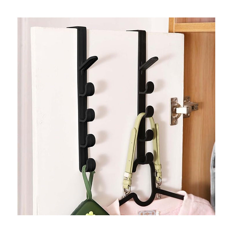 1X ORGANIZADOR GANCHO PERCHERO PUERTA NEGRO | 1X DOOR HOOK ORGANIZER HANGER BLACK

