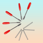 5X JUEGO CUCHILLAS PLOTTER CORTE GRAPHTEC CB09 45° CAMEO 45°