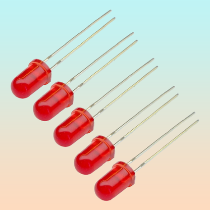 10X LUZ LED DIODO 3MM ROJO 20MA 1.9-2.1V 3000-4000MCD 1.9-2.1 ROJO