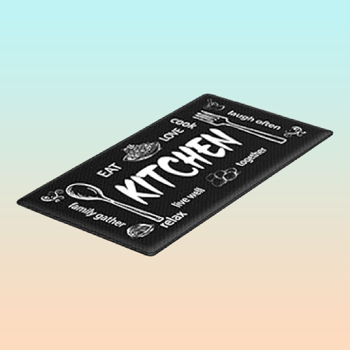 TAPETE COCINA CAFETERIA RESTAURANTE KITCHEN 60X40CM 1.2 M 40 CM MODERNO NEGRO