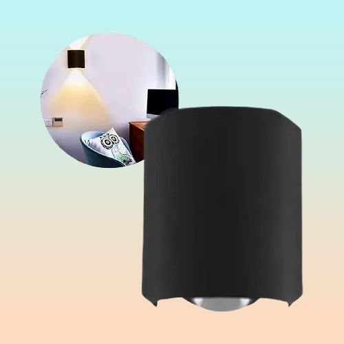 LÁMPARA PARED OJO LUPA CÁLIDA IMPERMEABLE INTERIOR EXTERIOR 110/220V NEGRO