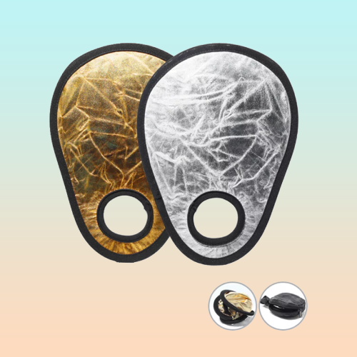 REFLECTOR PLEGABLE FOTOGRAFIA DORADO PLATEADO LENTE DORADO Y PLATEADO