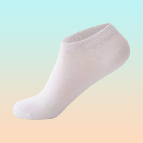 2X PARES MEDIAS TOBILLERAS BLANCAS CALCETINES BLANCO LISO 36-41