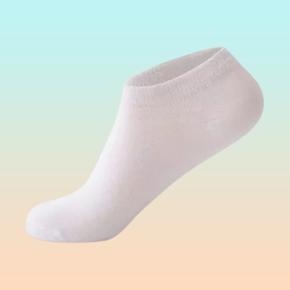 2X PARES MEDIAS TOBILLERAS BLANCAS CALCETINES BLANCO LISO 36-41