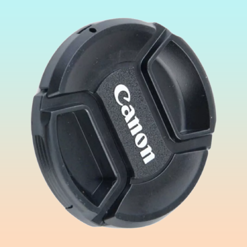 TAPA LENTE Ø62MM CANON FRONTAL+CUERDA VIDEO FOTO CAMARA NEGRO