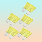 JUEGO 5 FUSIBLES STANDAR CARRO ATO/ATC DE 20A SET KIT