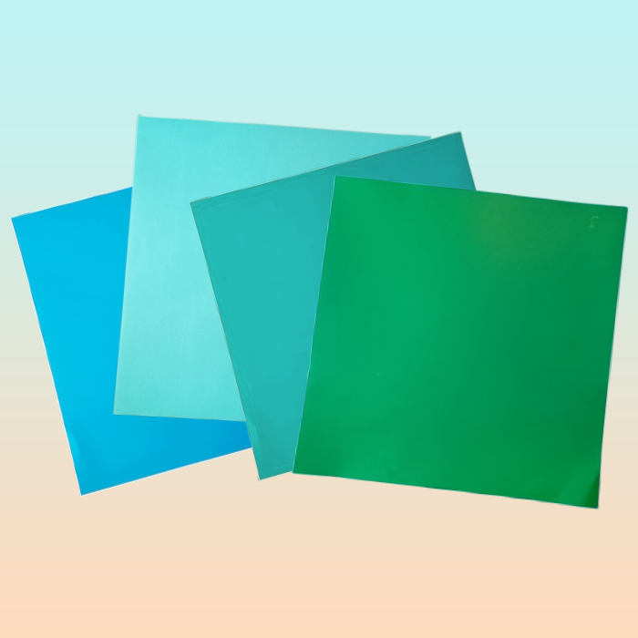 4X VINILO 12  X 12 GAMA PRADO PAISAJE ADHESIVO CAMEO MULTICOLOR