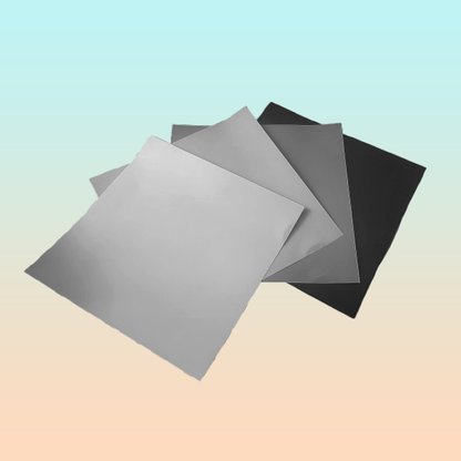 4X VINILO 12  X 12 GAMA ESCALA GRISES MATE ADHESIVO CAMEO MULTICOLOR MATE