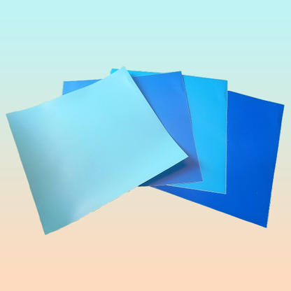 4X VINILO 12  X 12 GAMA AZULES MATE ADHESIVO CAMEO MULTICOLOR