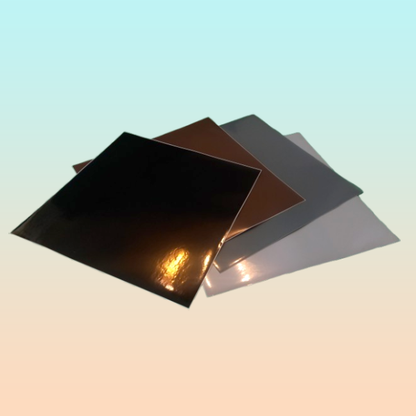 4X VINILO 12  X 12 GAMA OSCURIDAD NEGRO GRIS BRILLANTE CAMEO MULTICOLOR