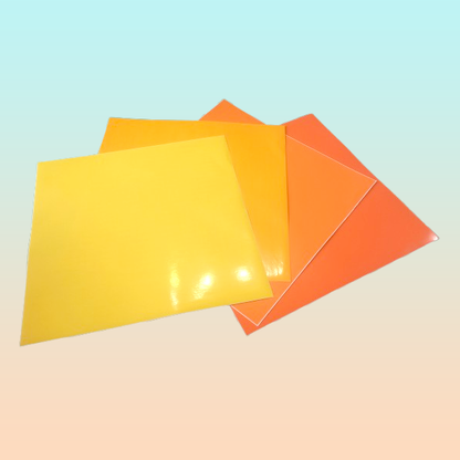 4X VINILO 12X12 GAMA CÁLIDO AMARILLO NARANJA BRILLANTE CAMEO MULTICOLOR