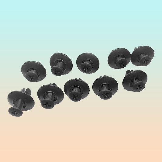 10X PIN CLIP AJUSTE PLÁSTICO VEHÍCULO CARRO 19MM X 12MM X8MM NEGRO