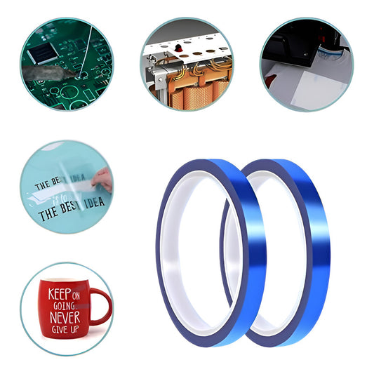 2X CINTA TÉRMICA 10MM 30MTS 50° 260° SUBLIMACIÓN AZUL | 2X 10MM HEAT TAPE 30M 50° 260° SUBLIMATION BLUE
