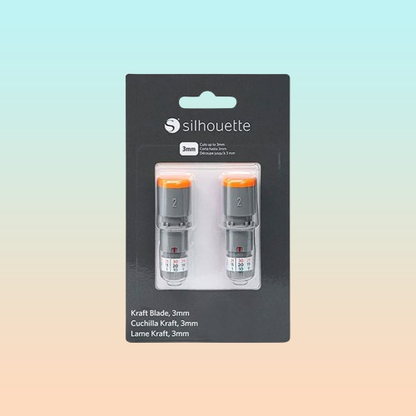 2X CUCHILLA KRAFT 3MM SILHOUETTE CAMEO 4 | PRO | PLUS | 5 45° | 2X 3MM KRAFT BLADE SILHOUETTE CAMEO 4 | PRO | PLUS | 5 45°
