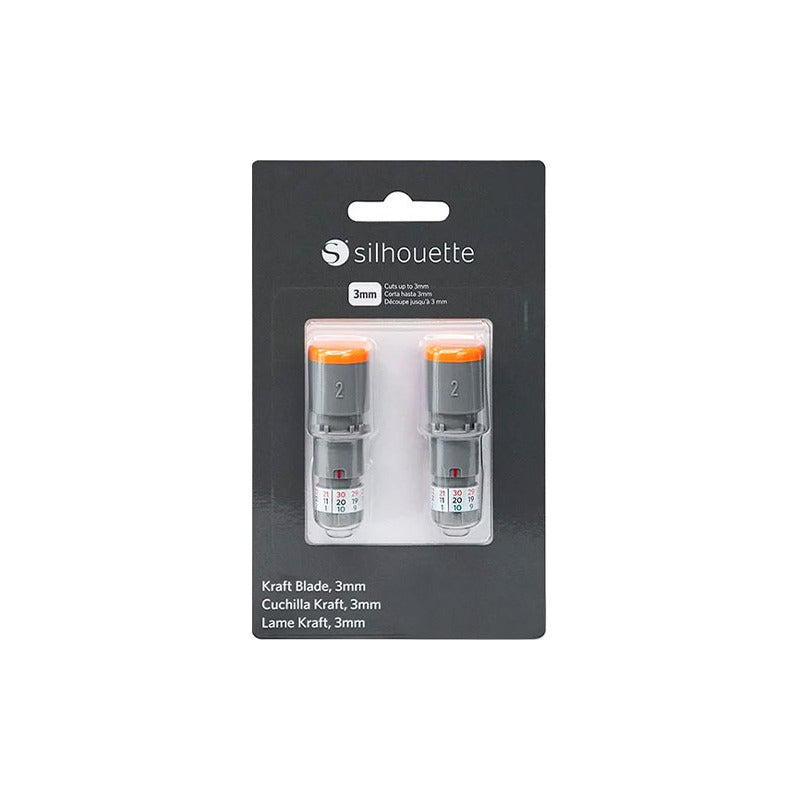 2X CUCHILLA KRAFT 3MM SILHOUETTE CAMEO 4 | PRO | PLUS | 5 45° | 2X 3MM KRAFT BLADE SILHOUETTE CAMEO 4 | PRO | PLUS | 5 45°
