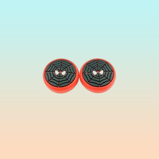 2X PROTECTOR SILICONA SPIDERMAN JOYSTICK PARA SWITCH XBOX PS ROJO