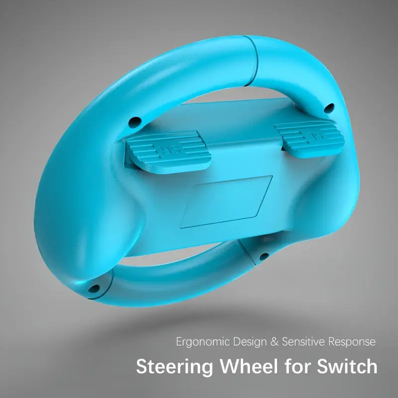 2X VOLANTE COMPATIBLE PARA JOY-CON NINTENDO SWITCH AZUL ROJO | 2X STEERING WHEEL COMPATIBLE WITH JOY-CON NINTENDO SWITCH BLUE RED
