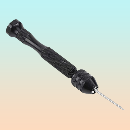 MINI TALADRO MANUAL 8 BROCAS MADERA MARQUETERÍA PLÁSTICO