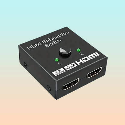SPLITTER DIVISOR SEÑAL 2 EN 1 HDMI 4K 60HZ CONSOLA TV LAPTOP